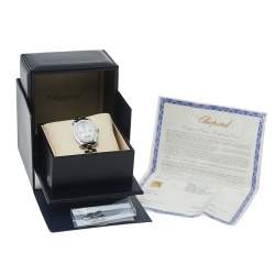 Chopard White Stainless Steel Diamonds Happy Sport 278418-3002 Women's Wristwatch 30 mm