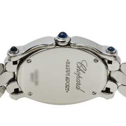 Pre Owned Chopard Mother of Pearl Stainless Steel Diamond Happy Sport 278418-3004 Women's Wristwatch 30 mm