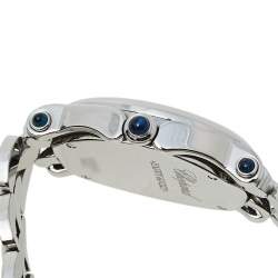 Pre Owned Chopard Mother of Pearl Stainless Steel Diamond Happy Sport 278418-3004 Women's Wristwatch 30 mm