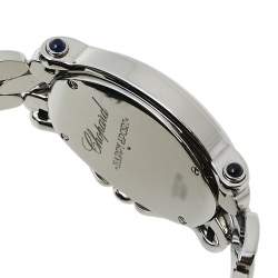 Pre Owned Chopard Mother of Pearl Stainless Steel Diamond Happy Sport 278418-3004 Women's Wristwatch 30 mm
