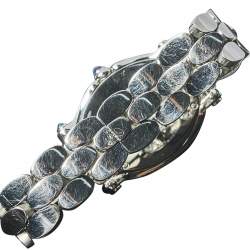 Pre Owned Chopard Mother of Pearl Stainless Steel Diamond Happy Sport 278418-3004 Women's Wristwatch 30 mm