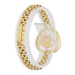 Chopard White Diamonds 18K Yellow Gold Happy Diamond Heart Shape Women's Wristwatch 25 MM