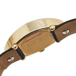 Pre Owned Chopard Mother of Pearl 18K Yellow Gold Satin 12/7437/8 Women's Wristwatch 23 mm