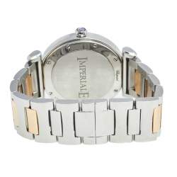 Chopard Silver Mother of Pearl 18k Rose Gold Stainless Steel Diamond Imperiale 388532-6004 Women's Wristwatch 36 mm