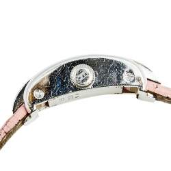 Pre Owned Chopard White 18k White Gold Alligator La Strada 41/7404/8 Women's Wristwatch 18 mm