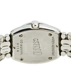 Pre Owned Chopard Silver Diamond Stainless Steel Gstaad 32/8215 Women's Wristwatch 24 mm