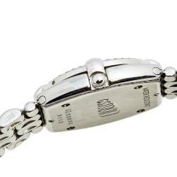 Pre Owned Chopard Silver Diamond Stainless Steel Gstaad 32/8215 Women's Wristwatch 24 mm