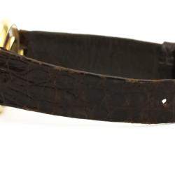 Pre Owned Chopard Champagne Diamonds 18K Yellow Gold Happy Diamond Quartz 21/2647 Women's Wristwatch 32 MM