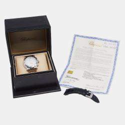 Chopard White Stainless Steel Diamond Happy Sport 288499-3003 Women's Wristwatch 42 mm