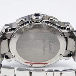 Chopard White Stainless Steel Diamond Happy Sport 288499-3003 Women's Wristwatch 42 mm