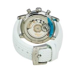 Chopard Mother of Pearl Stainless Steel Diamond Rubber Mille Miglia 8588 Women's Wristwatch 39 mm