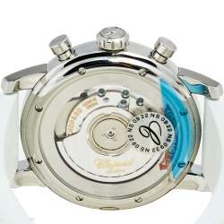 Chopard Mother of Pearl Stainless Steel Diamond Rubber Mille Miglia 8588 Women's Wristwatch 39 mm