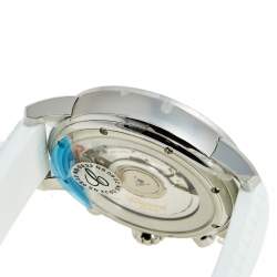 Chopard Mother of Pearl Stainless Steel Diamond Rubber Mille Miglia 8588 Women's Wristwatch 39 mm