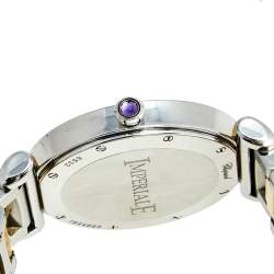 Pre Owned Chopard Silver Mother of Pearl 18k Rose Gold Stainless Steel Diamond Imperiale 388532-6004 Women's Wristwatch 36 mm