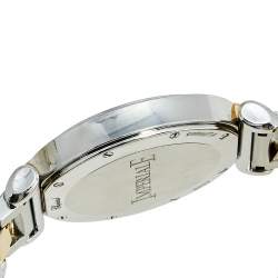 Pre Owned Chopard Silver Mother of Pearl 18k Rose Gold Stainless Steel Diamond Imperiale 388532-6004 Women's Wristwatch 36 mm