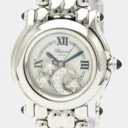 Chopard MOP Stainless Steel Happy Sport 27/8250-23 Quartz Women's Wristwatch 26 MM