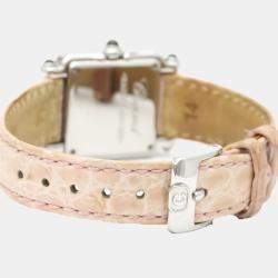 Pre Owned Chopard Silver Diamonds Stainless Steel Happy Sport 27/8892-23 Quartz Women's Wristwatch 23 MM