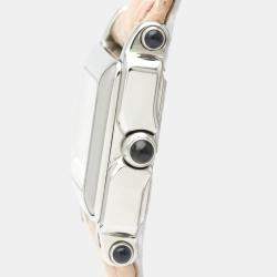 Pre Owned Chopard Silver Diamonds Stainless Steel Happy Sport 27/8892-23 Quartz Women's Wristwatch 23 MM