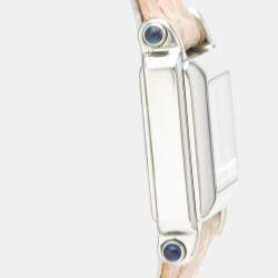 Pre Owned Chopard Silver Diamonds Stainless Steel Happy Sport 27/8892-23 Quartz Women's Wristwatch 23 MM