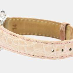 Pre Owned Chopard Silver Diamonds Stainless Steel Happy Sport 27/8892-23 Quartz Women's Wristwatch 23 MM