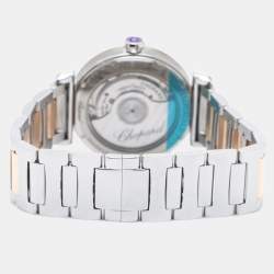 Pre Owned Chopard Silver Rose Gold and Stainless Steel Imperiale 388563-6006 Women's Wristwatch 29 mm