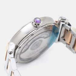 Pre Owned Chopard Silver Rose Gold and Stainless Steel Imperiale 388563-6006 Women's Wristwatch 29 mm