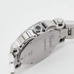 Chopard White Stainless Steel Diamond Happy Diamond 278509-3002 Women's Wristwatch 30 mm