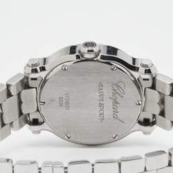 Chopard White Stainless Steel Diamond Happy Diamond 278509-3002 Women's Wristwatch 30 mm