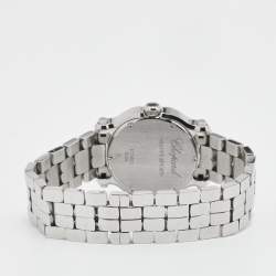 Chopard White Stainless Steel Diamond Happy Diamond 278509-3002 Women's Wristwatch 30 mm