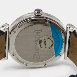 Chopard Silver Stainless Steel Diamond Satin Imperiale 388532-3001 Women's Wristwatch 36 mm