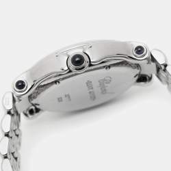 Pre Owned Chopard White Stainless Steel Happy Sport 27/8236-23 Women's Wristwatch 32 mm
