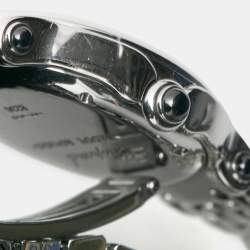 Pre Owned Chopard White Stainless Steel Happy Sport 27/8236-23 Women's Wristwatch 32 mm