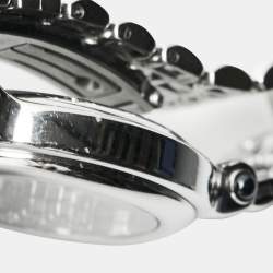 Pre Owned Chopard White Stainless Steel Happy Sport 27/8236-23 Women's Wristwatch 32 mm