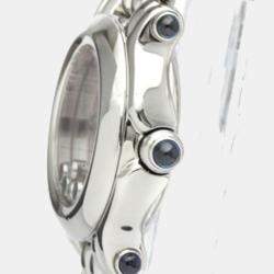 Chopard Pink shell Diamonds Stainless Steel Happy Sport 27/8250-23 Quartz Women's Wristwatch 26 mm