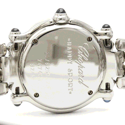 Chopard Pink shell Diamonds Stainless Steel Happy Sport 27/8250-23 Quartz Women's Wristwatch 26 mm
