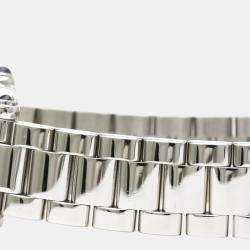 Pre Owned Chopard White Diamonds Stainless Steel Happy Sport 27/8893-23 Quartz Women's Wristwatch 23 mm