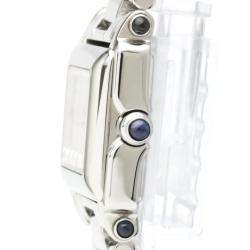 Pre Owned Chopard White Diamonds Stainless Steel Happy Sport 27/8893-23 Quartz Women's Wristwatch 23 mm