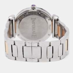 Chopard Mother of Pearl 18k Rose Gold Stainless Steel Imperiale 388532-6002 Women's Wristwatch 36 mm