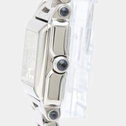 Pre Owned Chopard White Diamond Stainless Steel Happy Sport 27/8893-23 Quartz Women's Wristwatch 23 mm