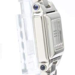 Pre Owned Chopard White Diamond Stainless Steel Happy Sport 27/8893-23 Quartz Women's Wristwatch 23 mm