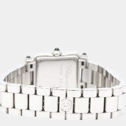 Pre Owned Chopard Black Diamond Stainless Steel Happy Sport 27/8893-23 Quartz Women's Wristwatch 23 mm