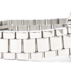 Pre Owned Chopard Black Diamond Stainless Steel Happy Sport 27/8893-23 Quartz Women's Wristwatch 23 mm