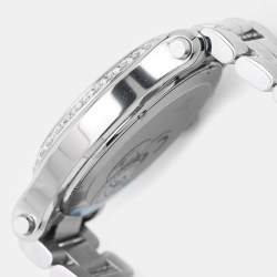 Chopard White Stainless Steel Diamond Happy Sport 278582-3004 Women's Wristwatch 36 mm