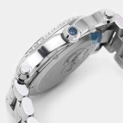 Chopard White Stainless Steel Diamond Happy Sport 278582-3004 Women's Wristwatch 36 mm