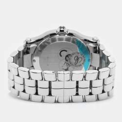 Chopard White Stainless Steel Diamond Happy Sport 278582-3004 Women's Wristwatch 36 mm