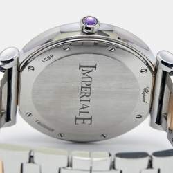 Pre Owned Chopard Mother of Pearl 18k Rose Gold Stainless Steel Imperiale 388531-6002 Women's Wristwatch 40 mm