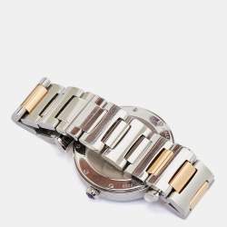 Chopard Silver Mother of Pearl 18K Rose Gold Stainless Steel Imperiale 388532-6001 Women's Wristwatch 36 mm
