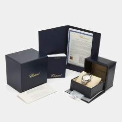 Chopard Pink Stainless Steel Diamond Happy Sport 278559-3025 Women's Wristwatch 36 mm