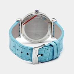 Chopard Mother of Pearl 18k Rose Gold Stainless Steel Alligator Imperiale 388532-6001 Women's Wristwatch 36 mm 