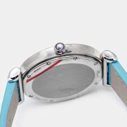 Chopard Mother of Pearl 18k Rose Gold Stainless Steel Alligator Imperiale 388532-6001 Women's Wristwatch 36 mm 